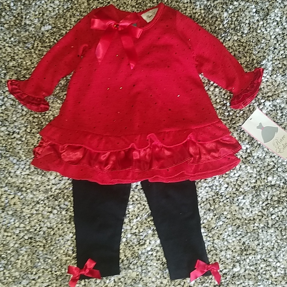 Rare Edition brand new 18mos 2 piece holiday set